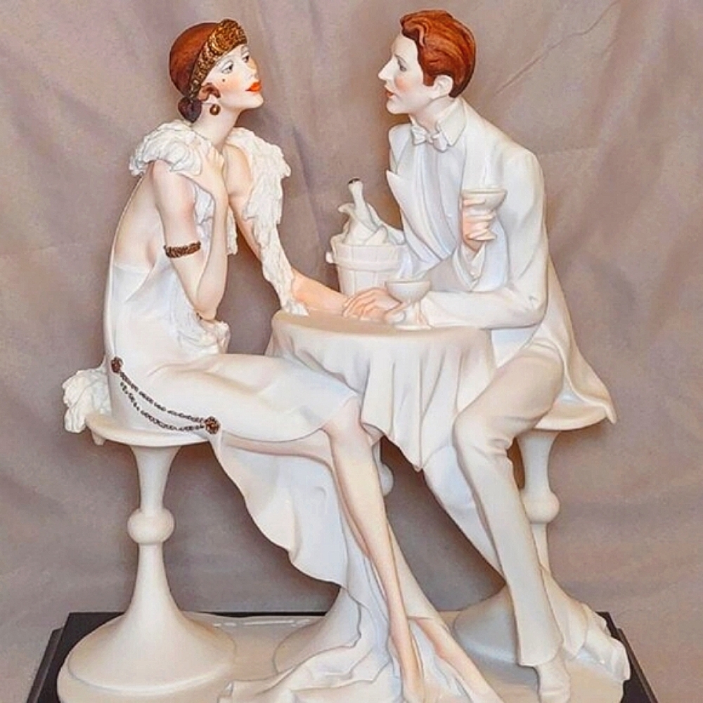 Rare Giuseppe Armani "Cocktails" Vintage Collectible Statue Sculpture Decor